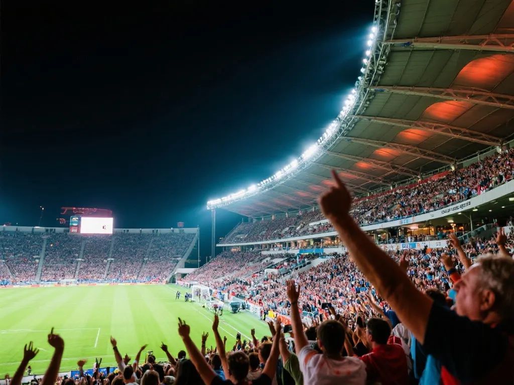 竞彩足球直播体育现场热情点燃